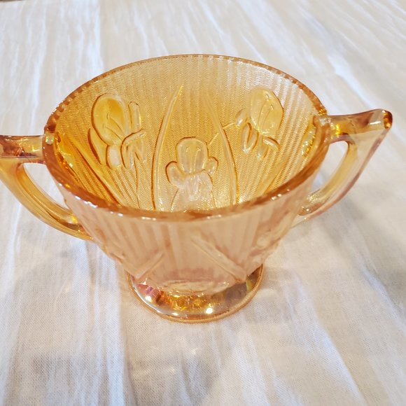 Lot of Iris & Herringbone Iridescent Vintage Glass - Picture 7 of 9